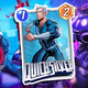 An image shows Quicksilver from Marvel Snap in front of comic book artwork.